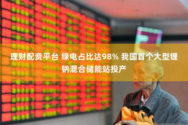 理财配资平台 绿电占比达98% 我国首个大型锂钠混合储能站投产